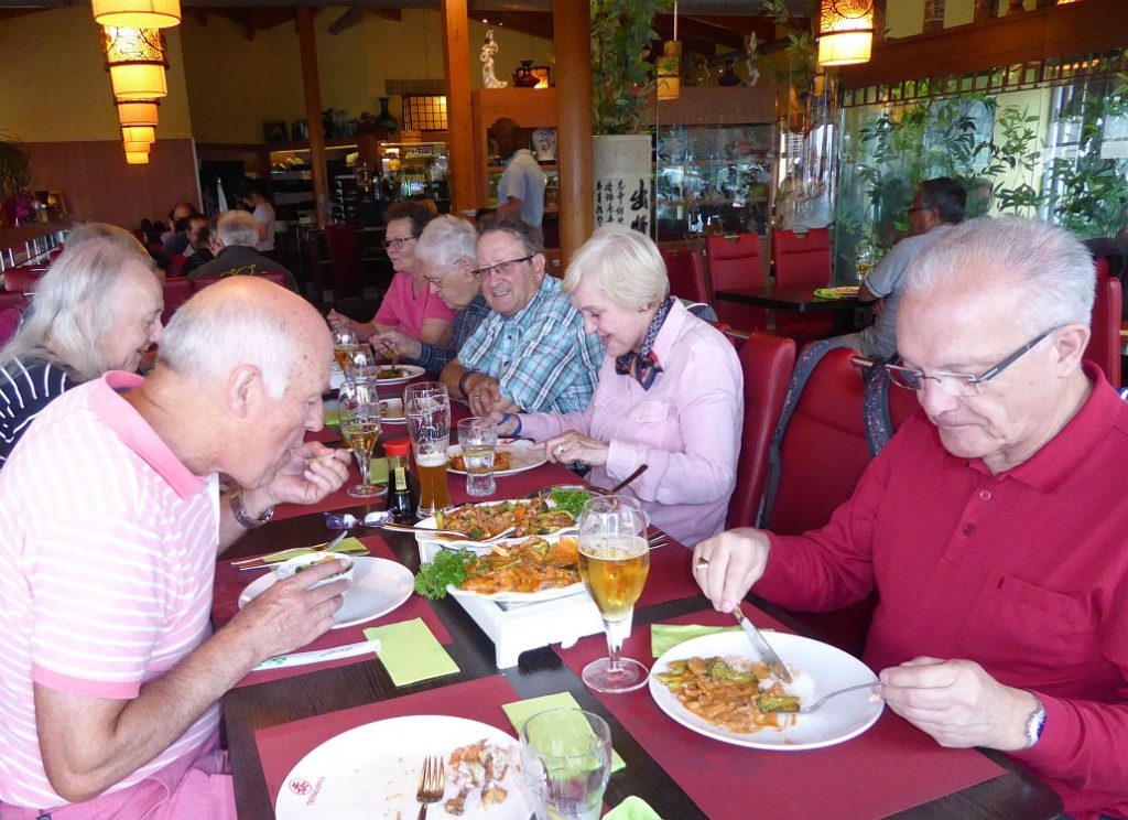 Das Buffet wird genossen